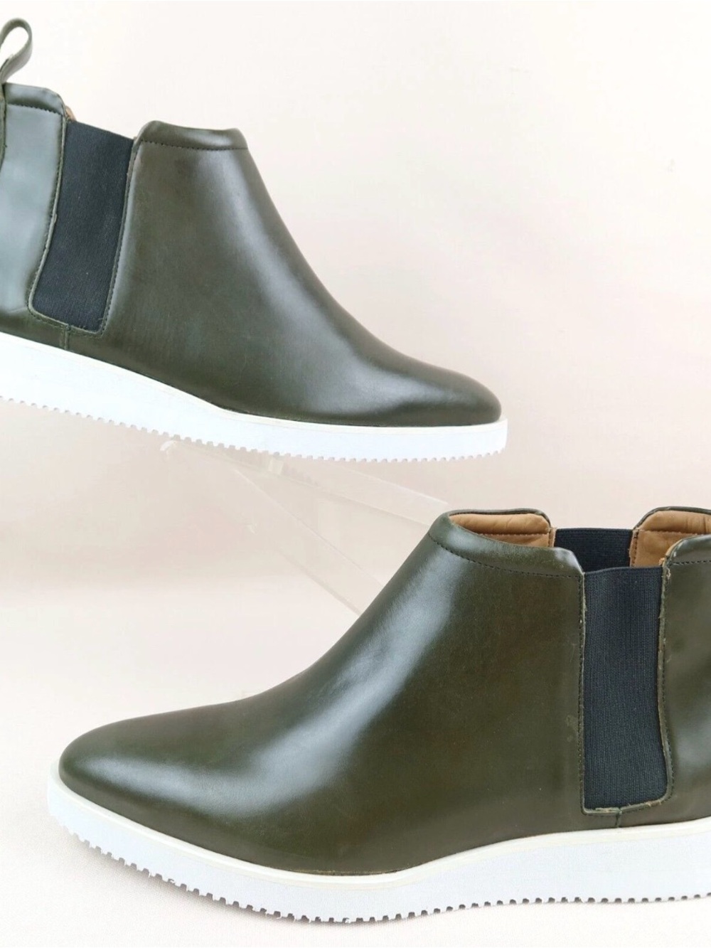 Everlane The Street Ankle Boot Dark Olive Green